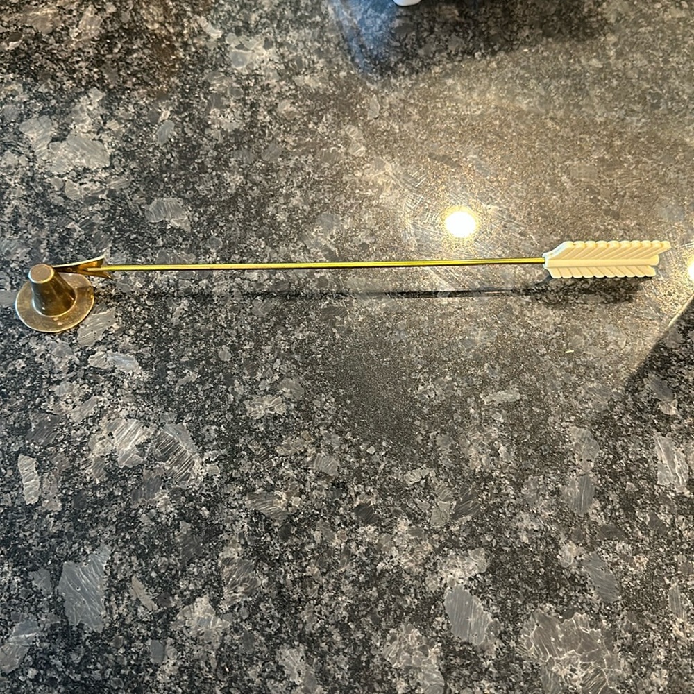 Vintage Brass Arrow Snuffer